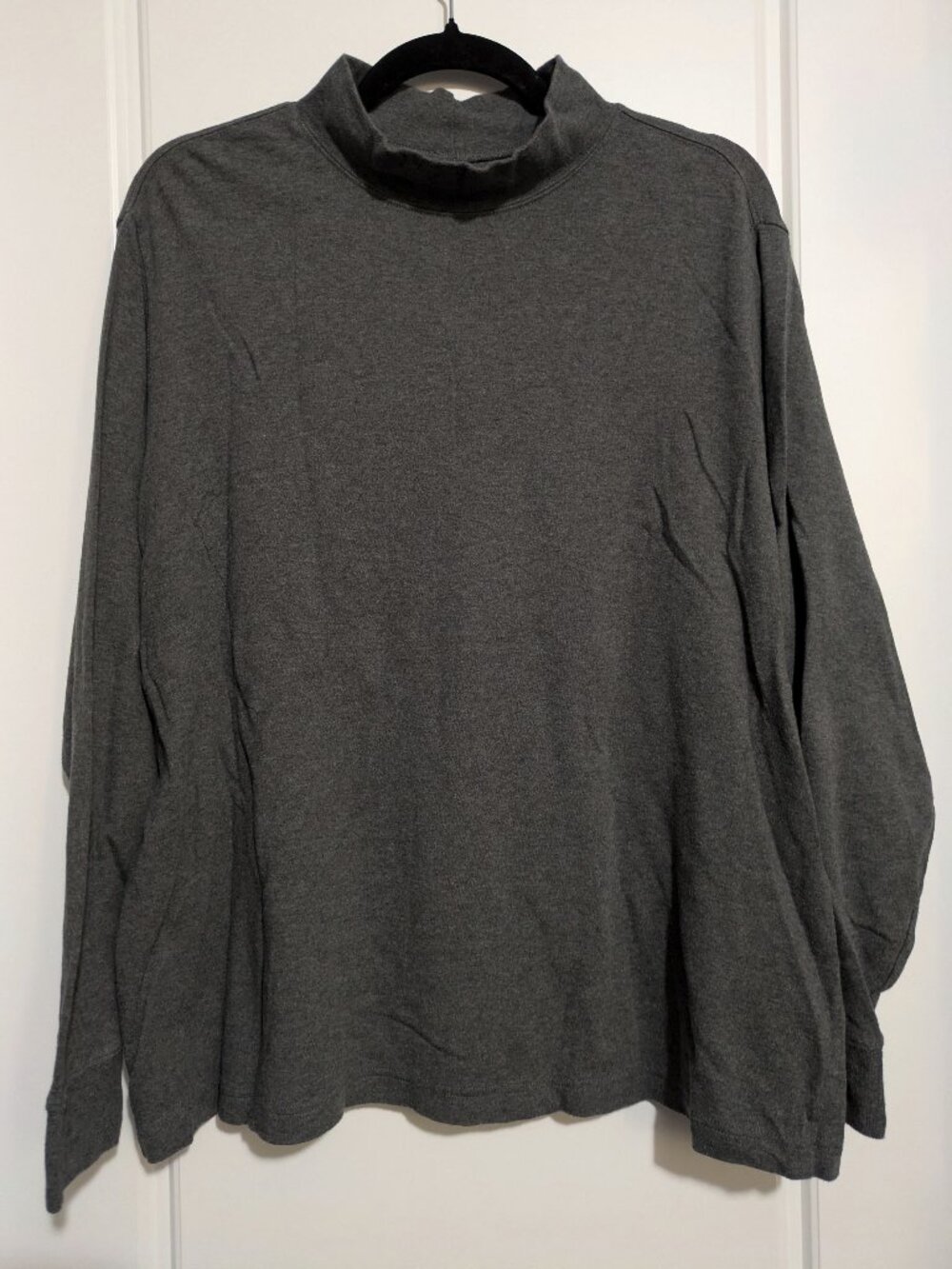 Lane Bryant Grey Long Sleeved Plus Sized Relaxed Fit Turtleneck (2X)